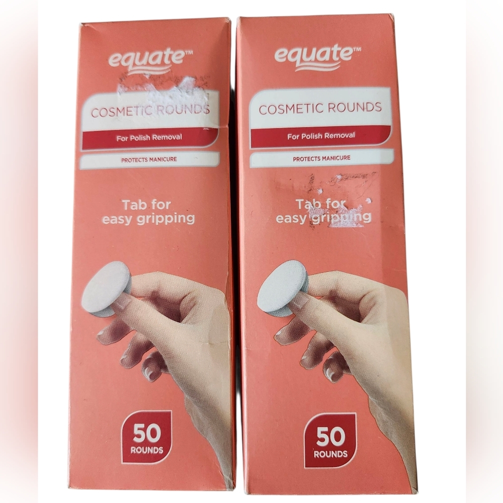 NIB Equate Cosmetic Rounds For Polish Removal | Protects Manicure | 50 Count